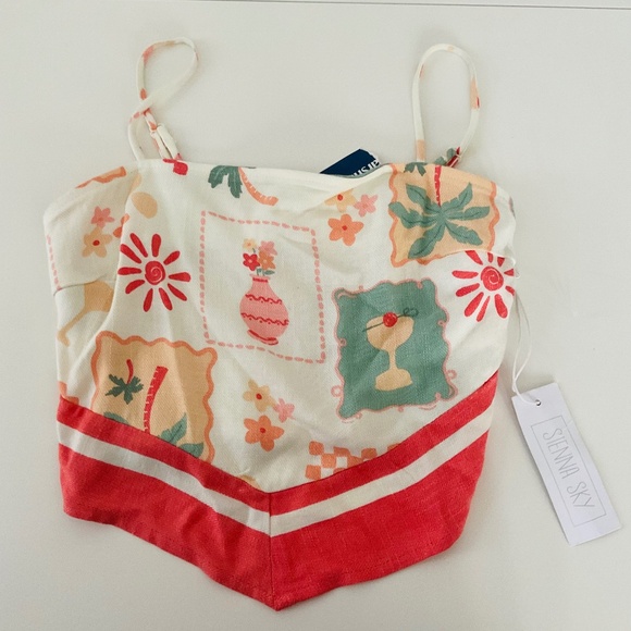 Linen crop top - Picture 1 of 2